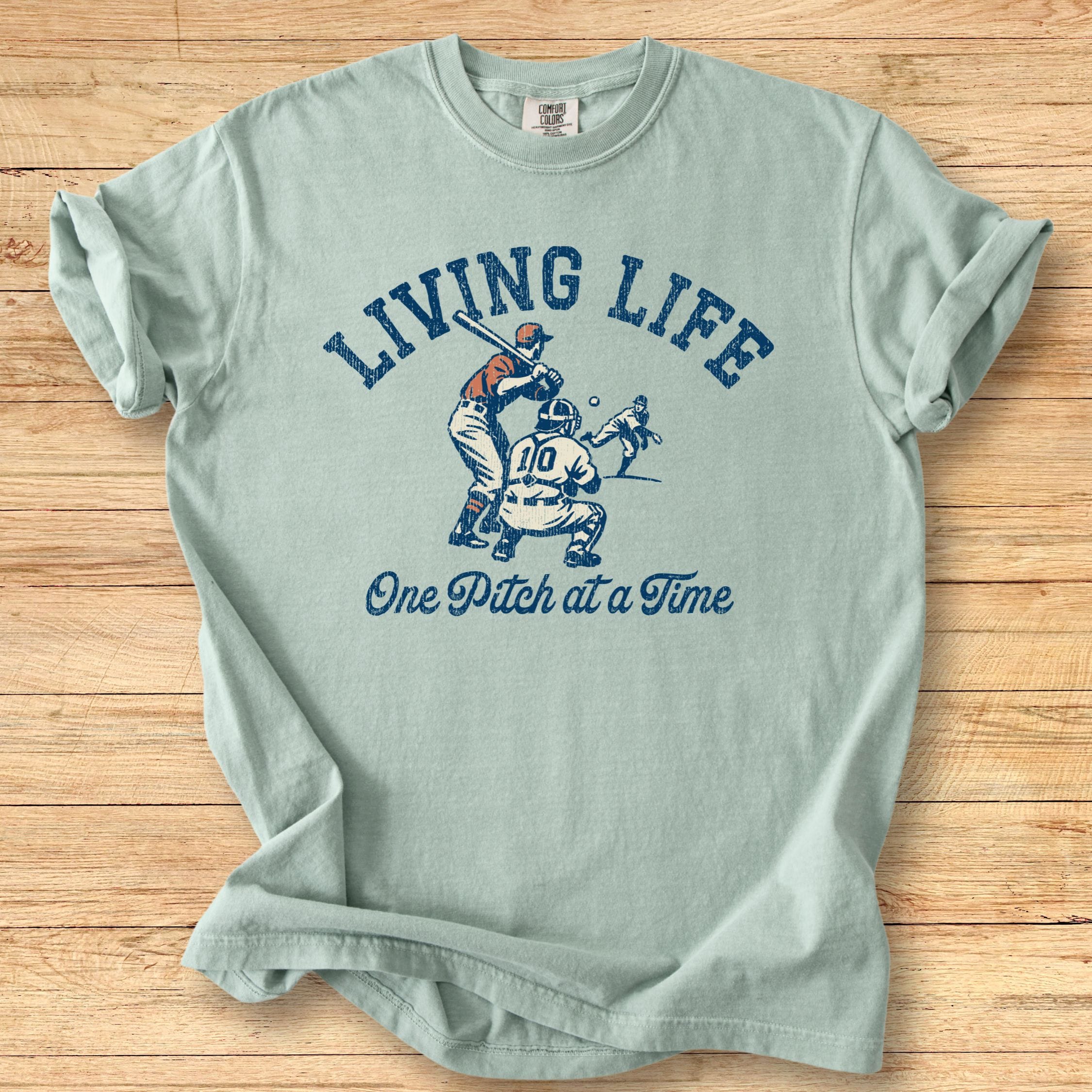 Living Life Batter Premium Tee