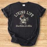Living Life Batter Premium Tee