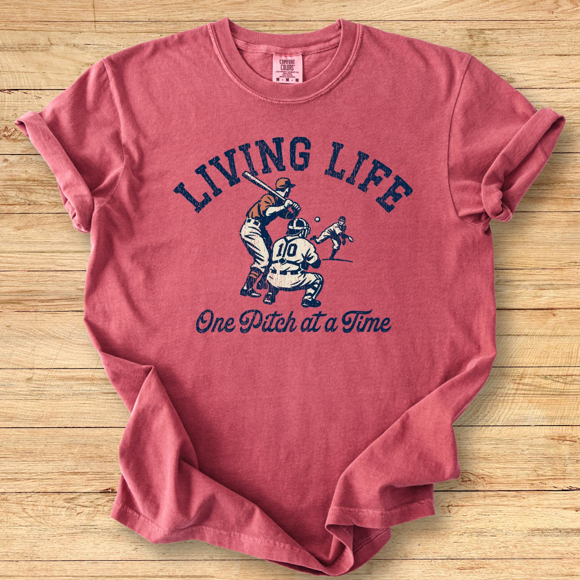 Living Life Batter Premium Tee