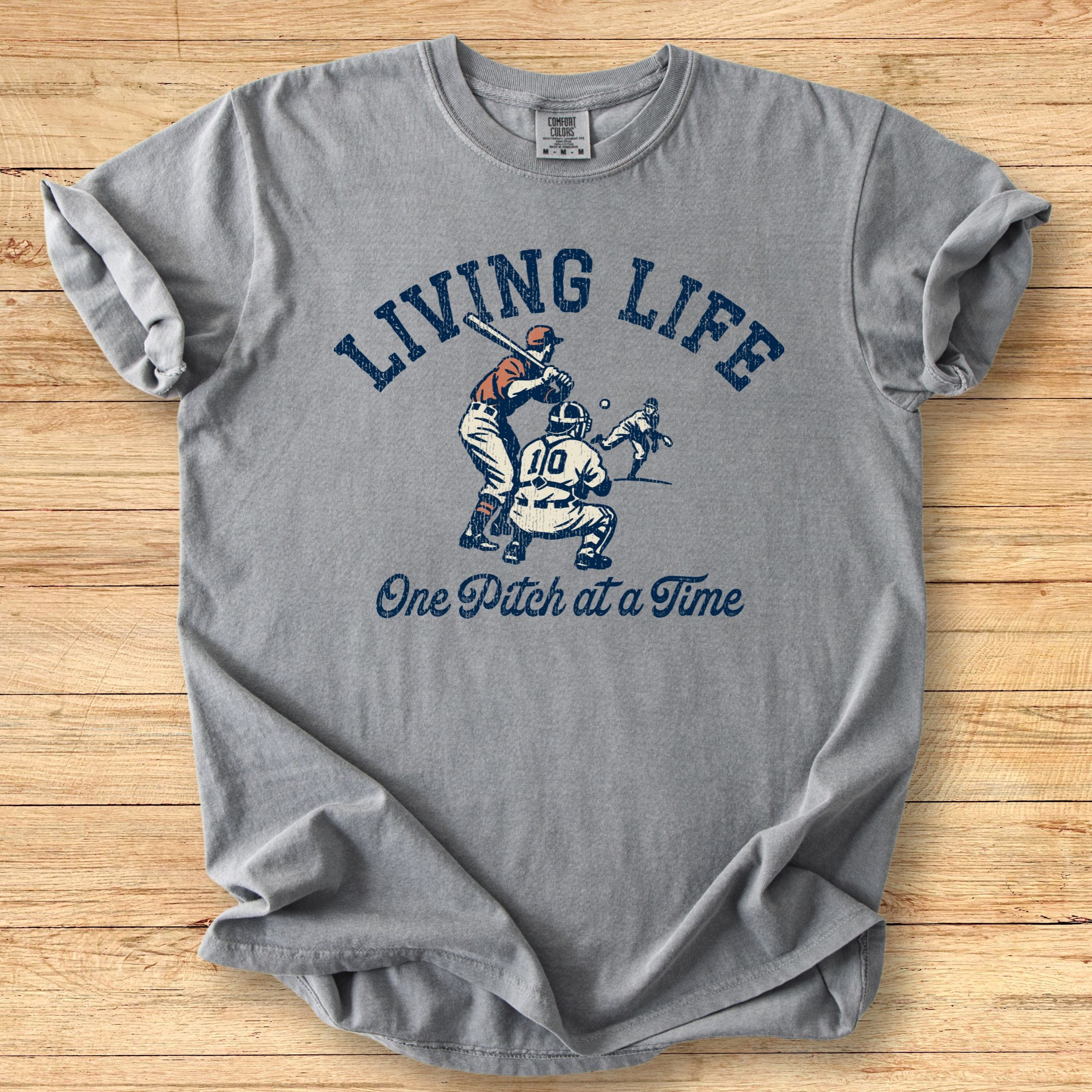 Living Life Batter Premium Tee