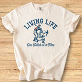 Living Life Batter Premium Tee