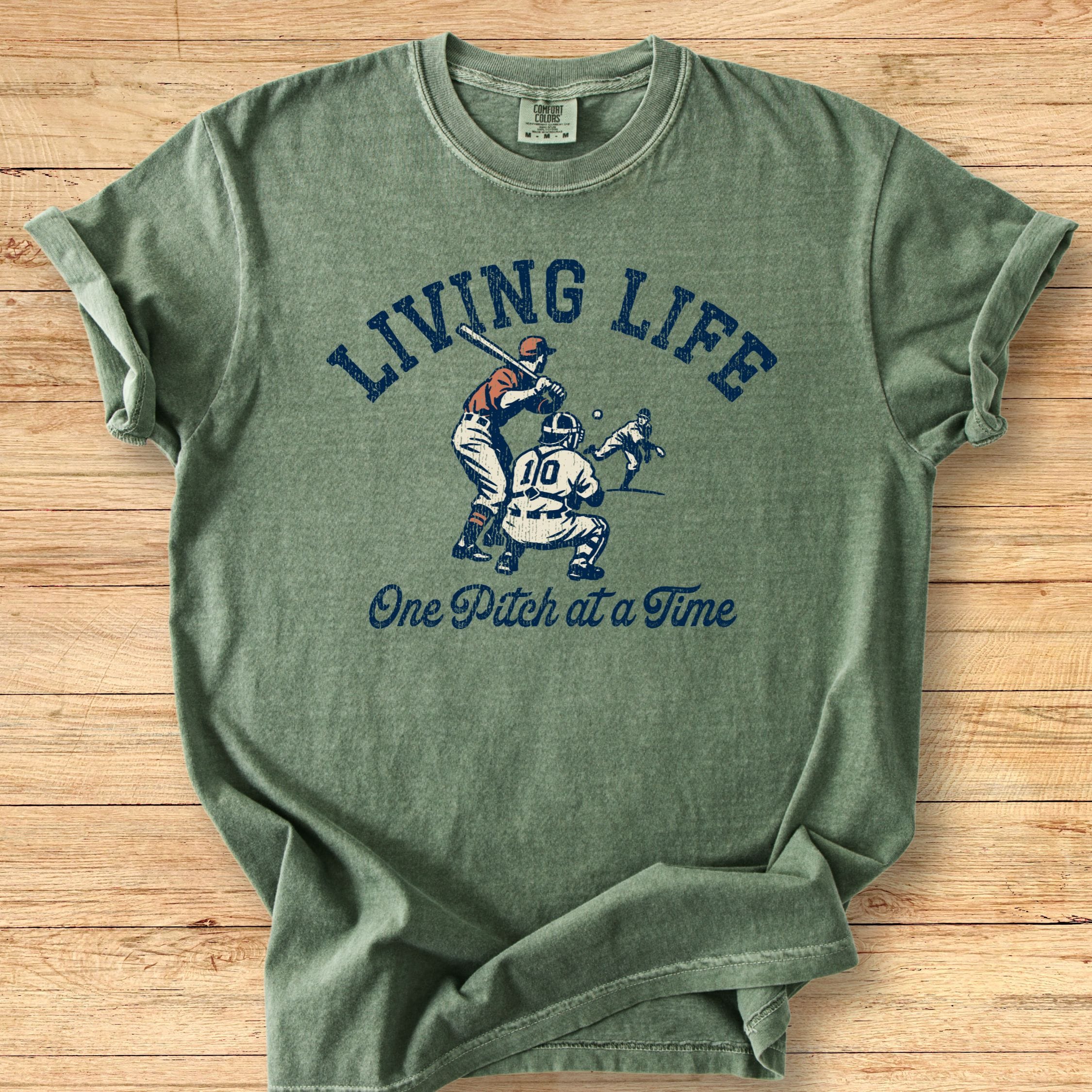 Living Life Batter Premium Tee