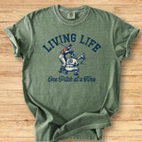 Living Life Batter Premium Tee