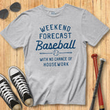 Old School Baseball Forecast Housework Tee