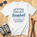 Old School Baseball Forecast Housework Tee
