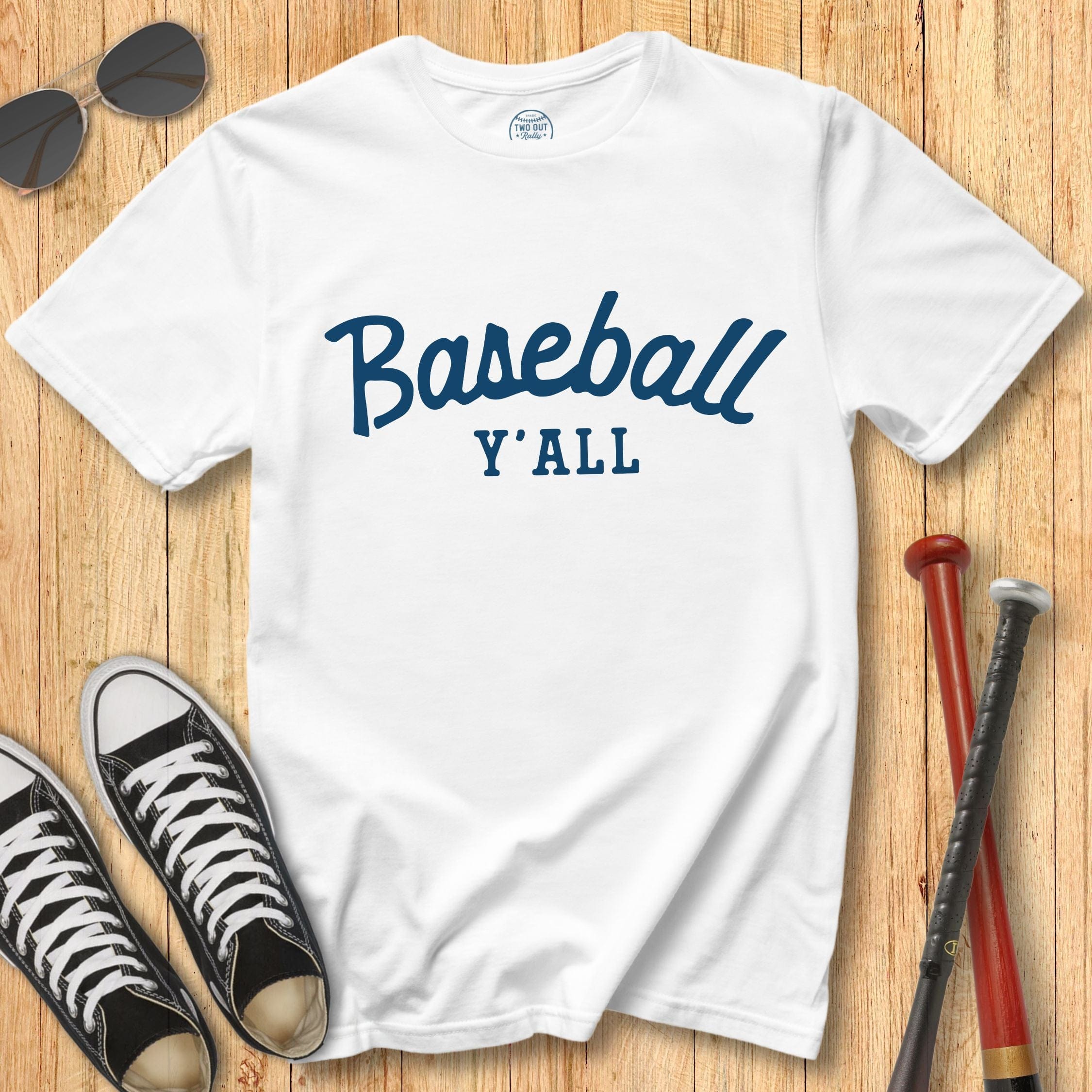 Old School Baseball Y'all Tee