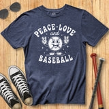 Peace Love Baseball Mascot Tee