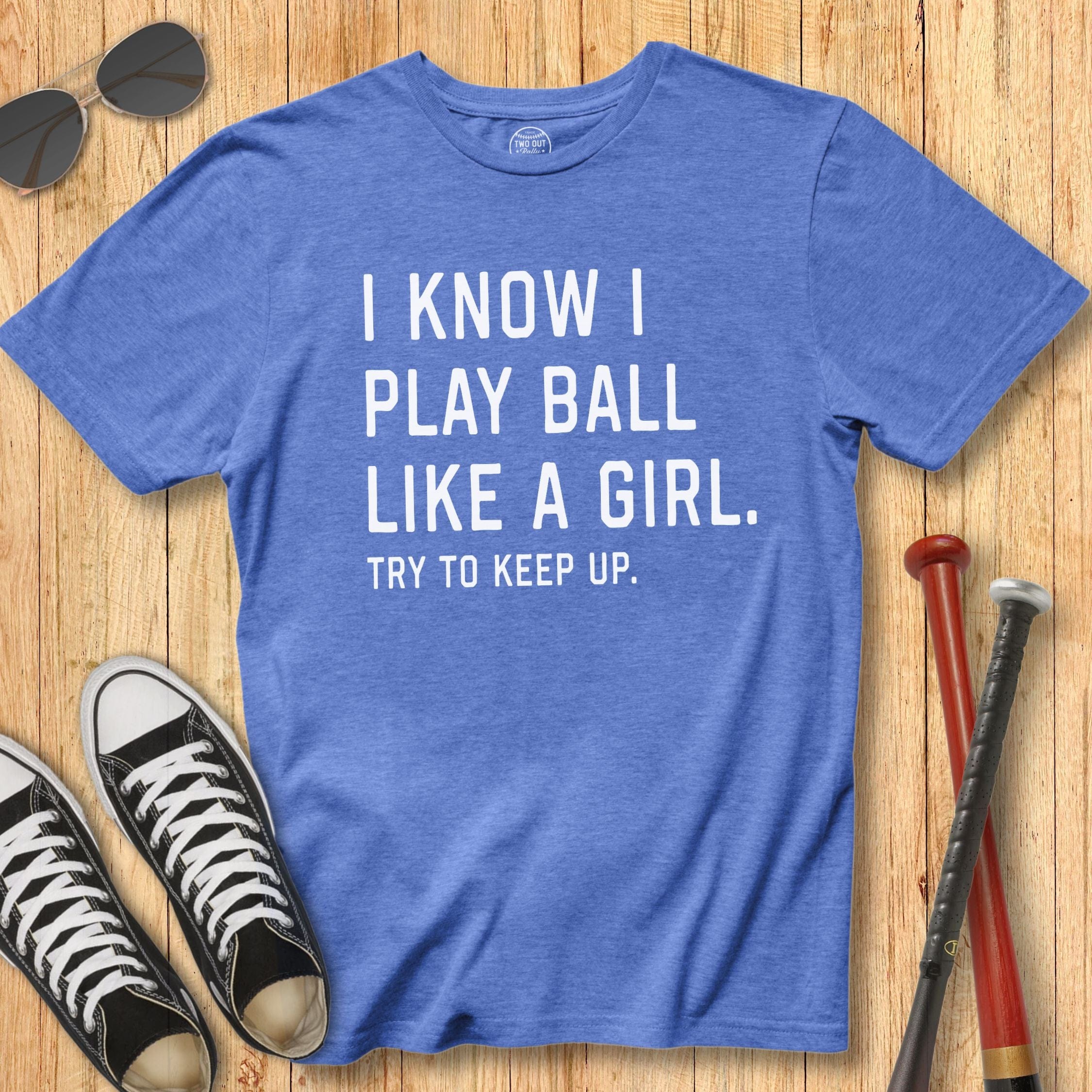 Play Like a Girl Block Tee