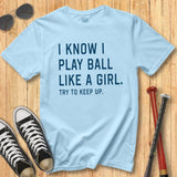 Play Like a Girl Block Tee
