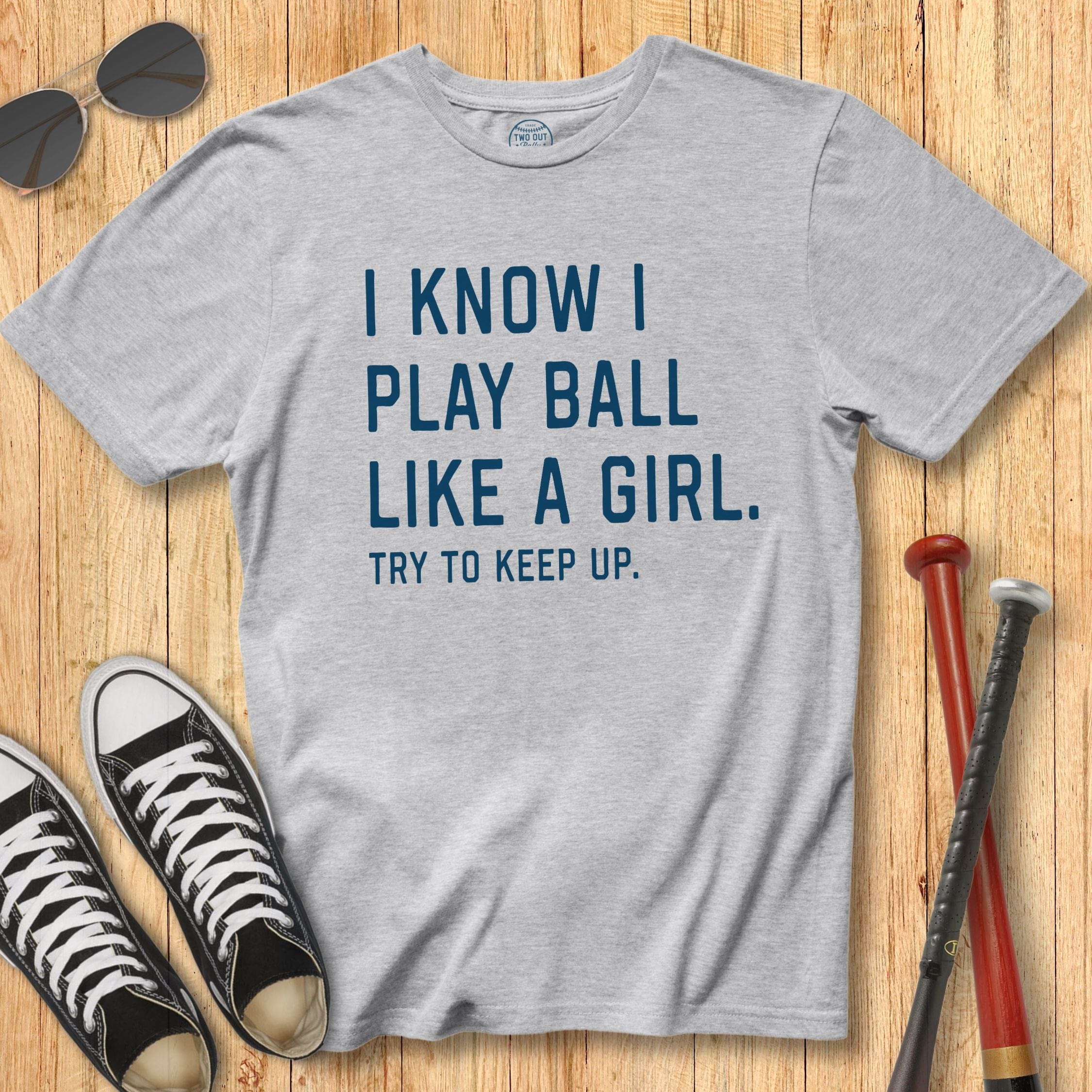 Play Like a Girl Block Tee