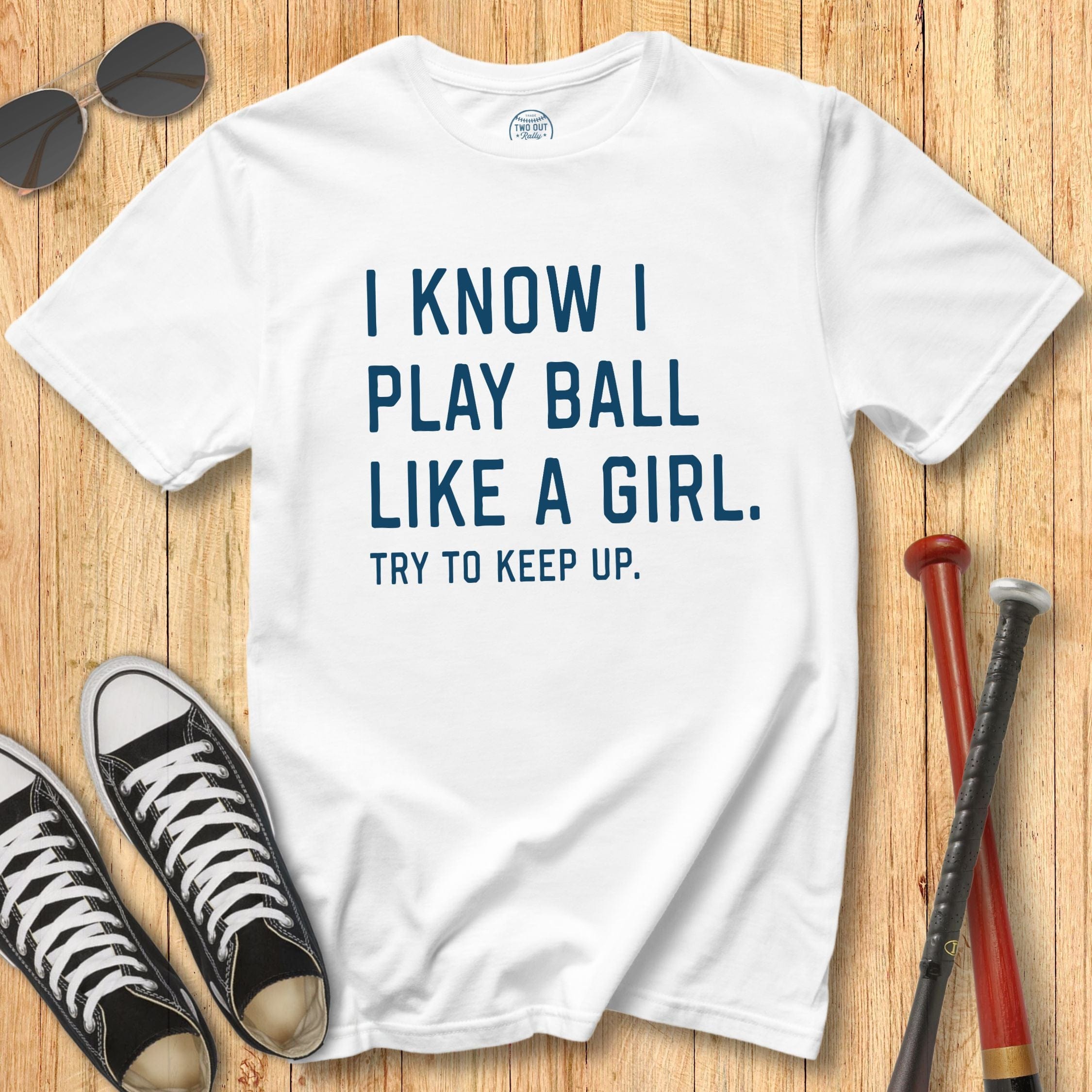 Play Like a Girl Block Tee