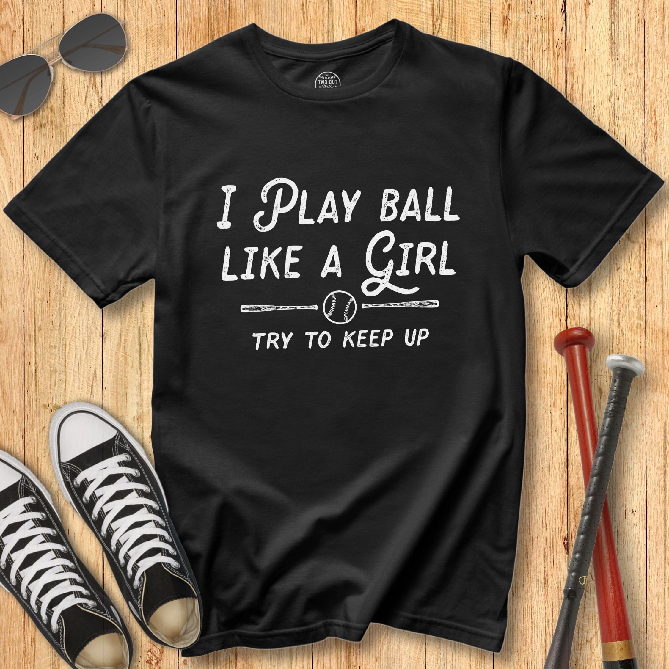 Play Like a Girl Script Tee