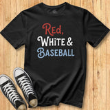 Red White Baseball Tee
