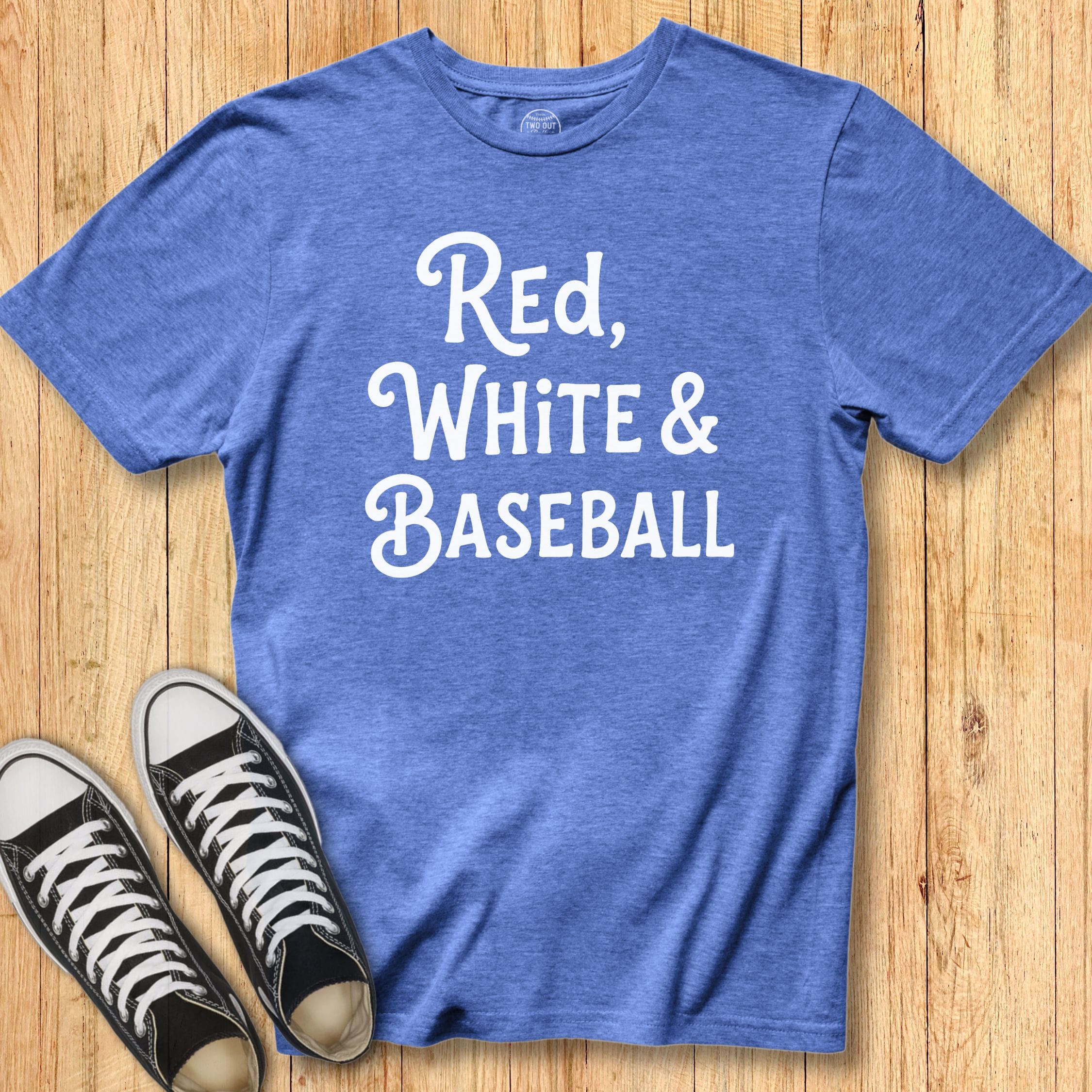 Red White Baseball Tee