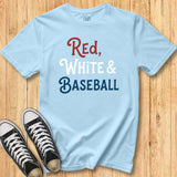 Red White Baseball Tee