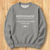 Retirement Baseball Sweatshirt