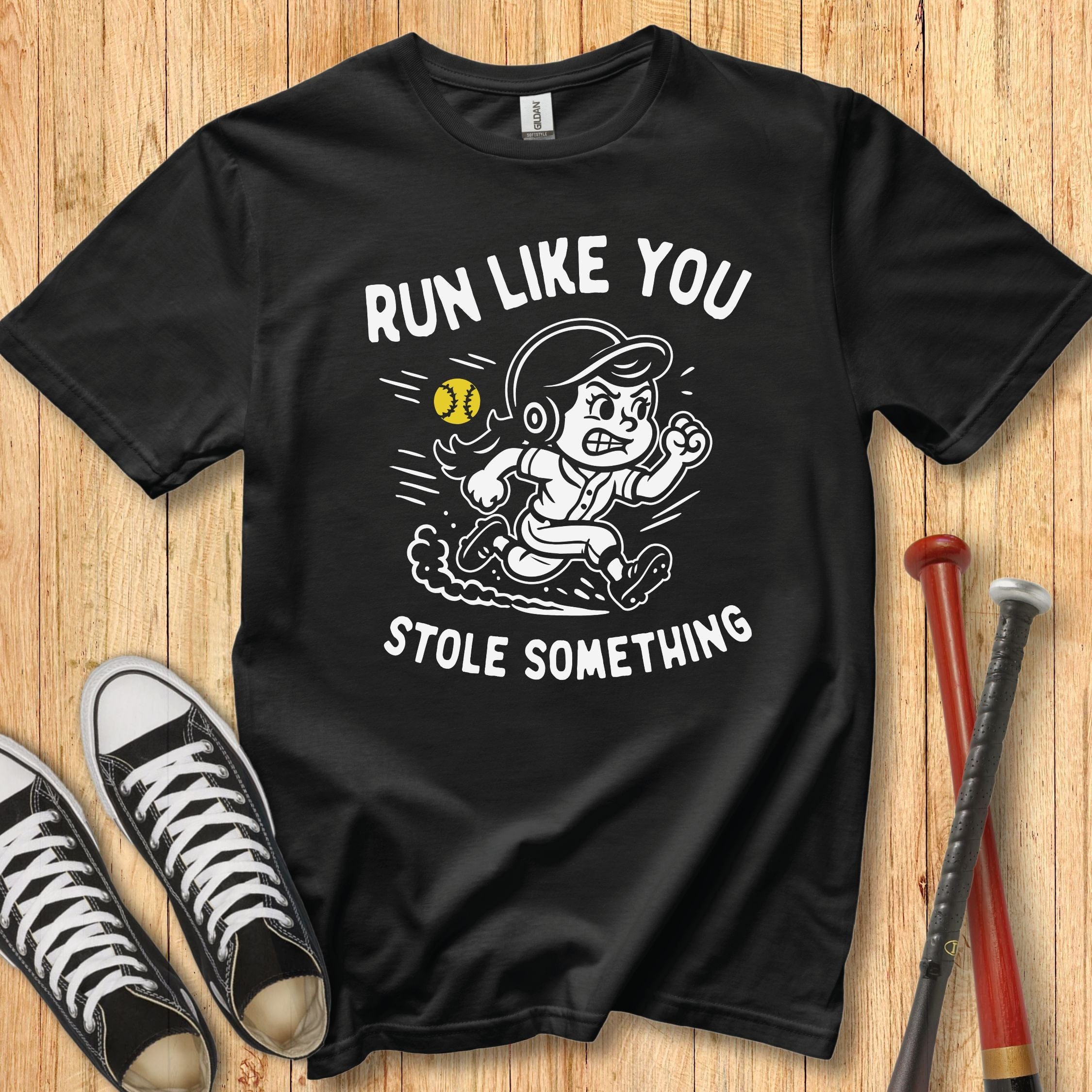Run Like Girl Mascot Youth Tee