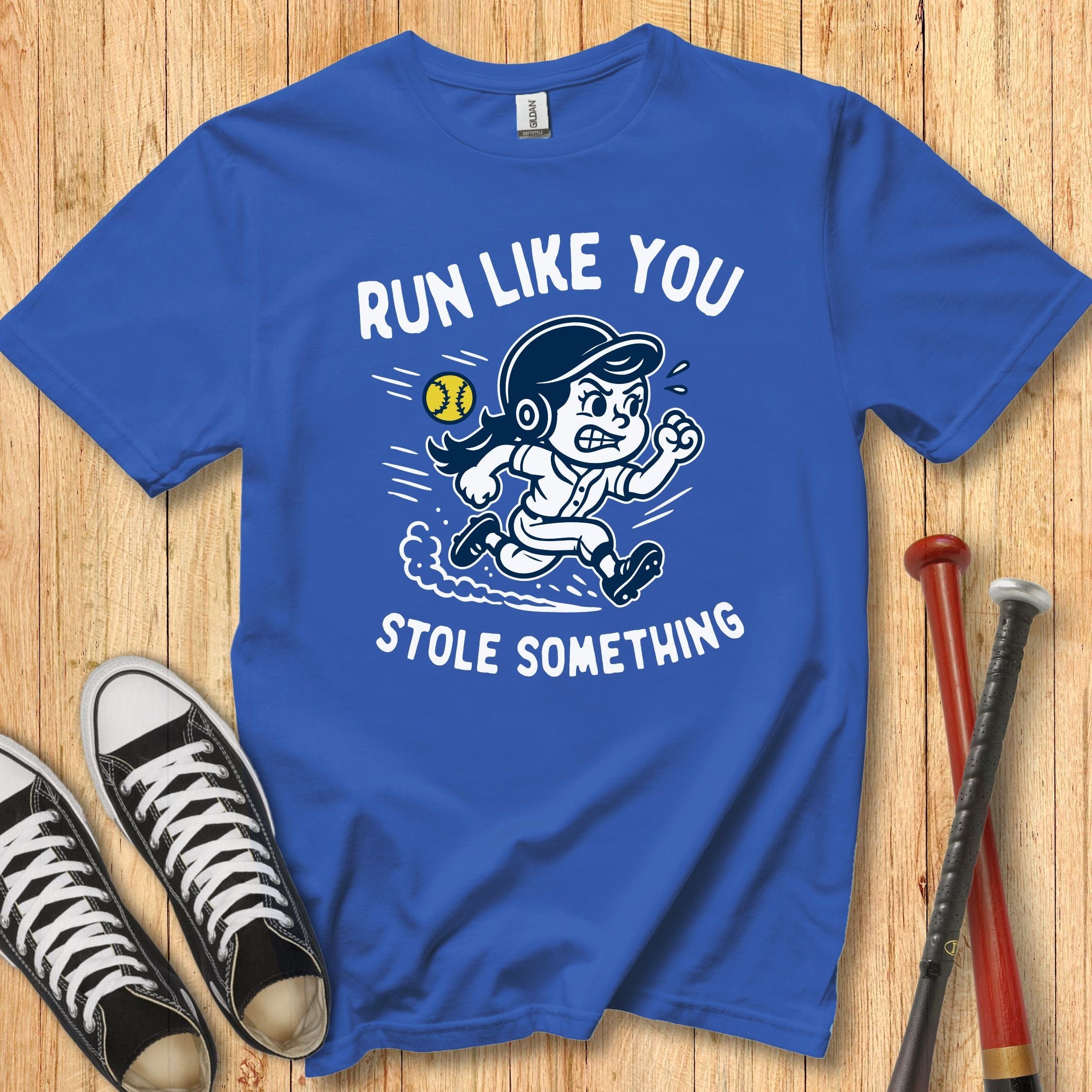 Run Like Girl Mascot Youth Tee