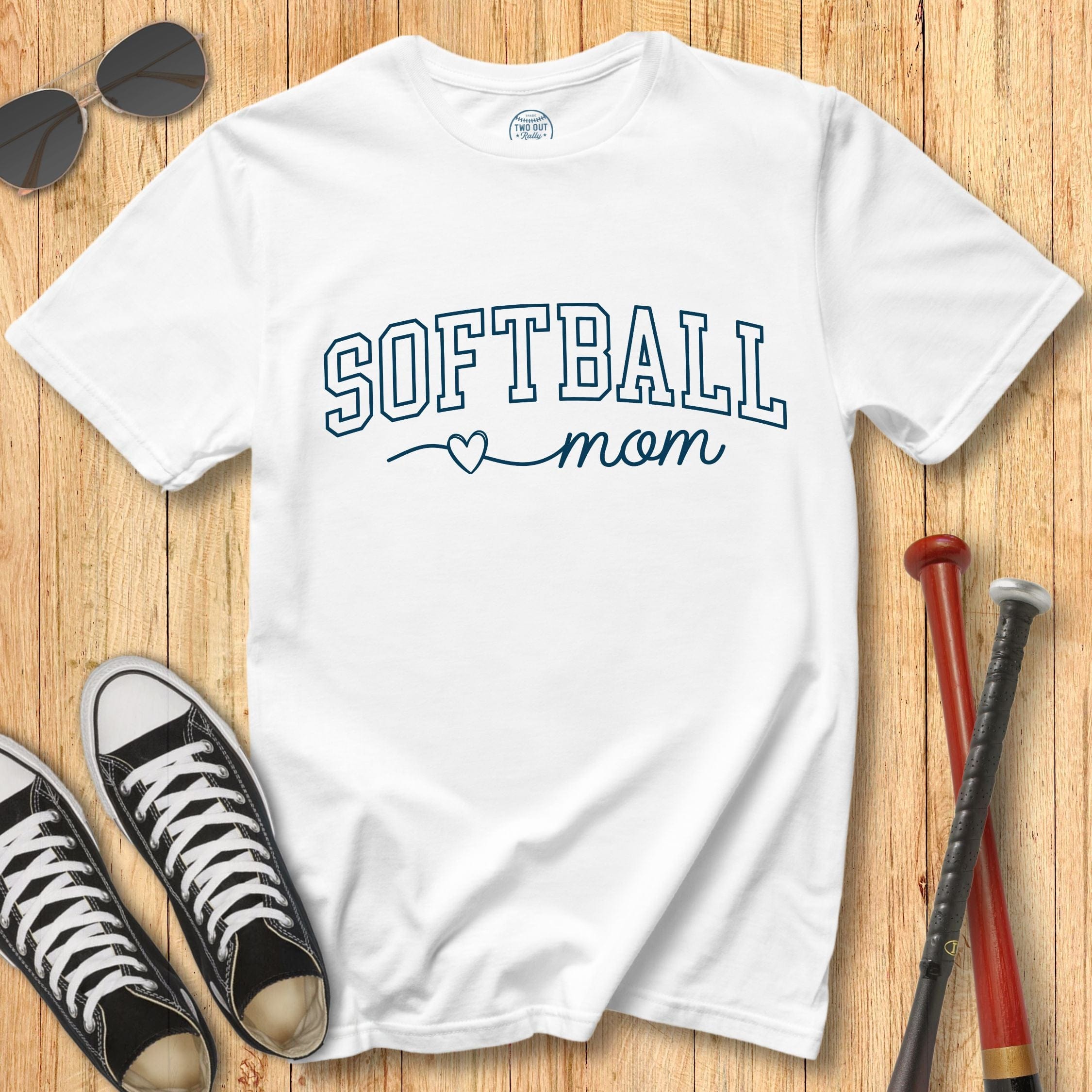 Softball Mom Heart Tee
