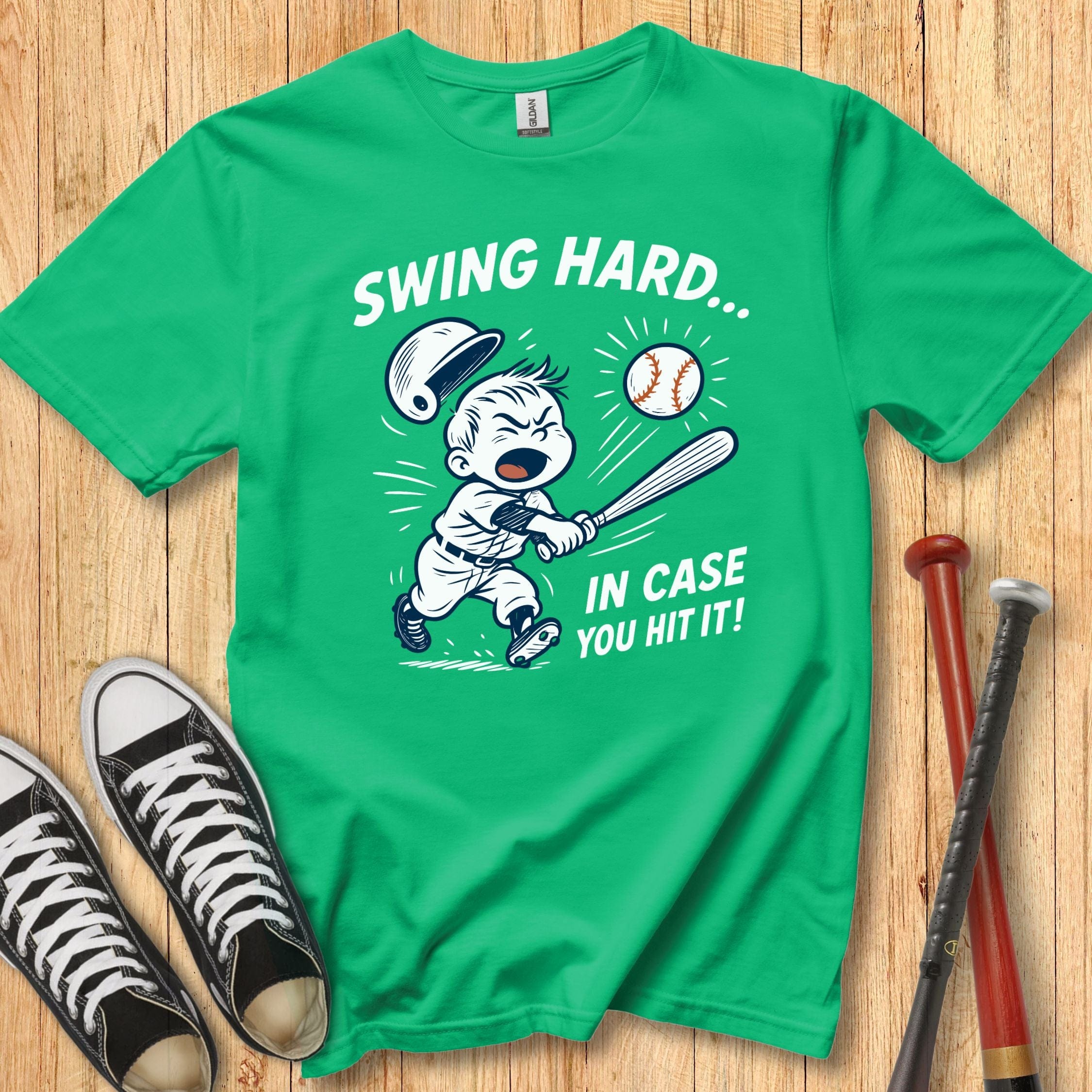 Swing Hard Mascot Youth Tee