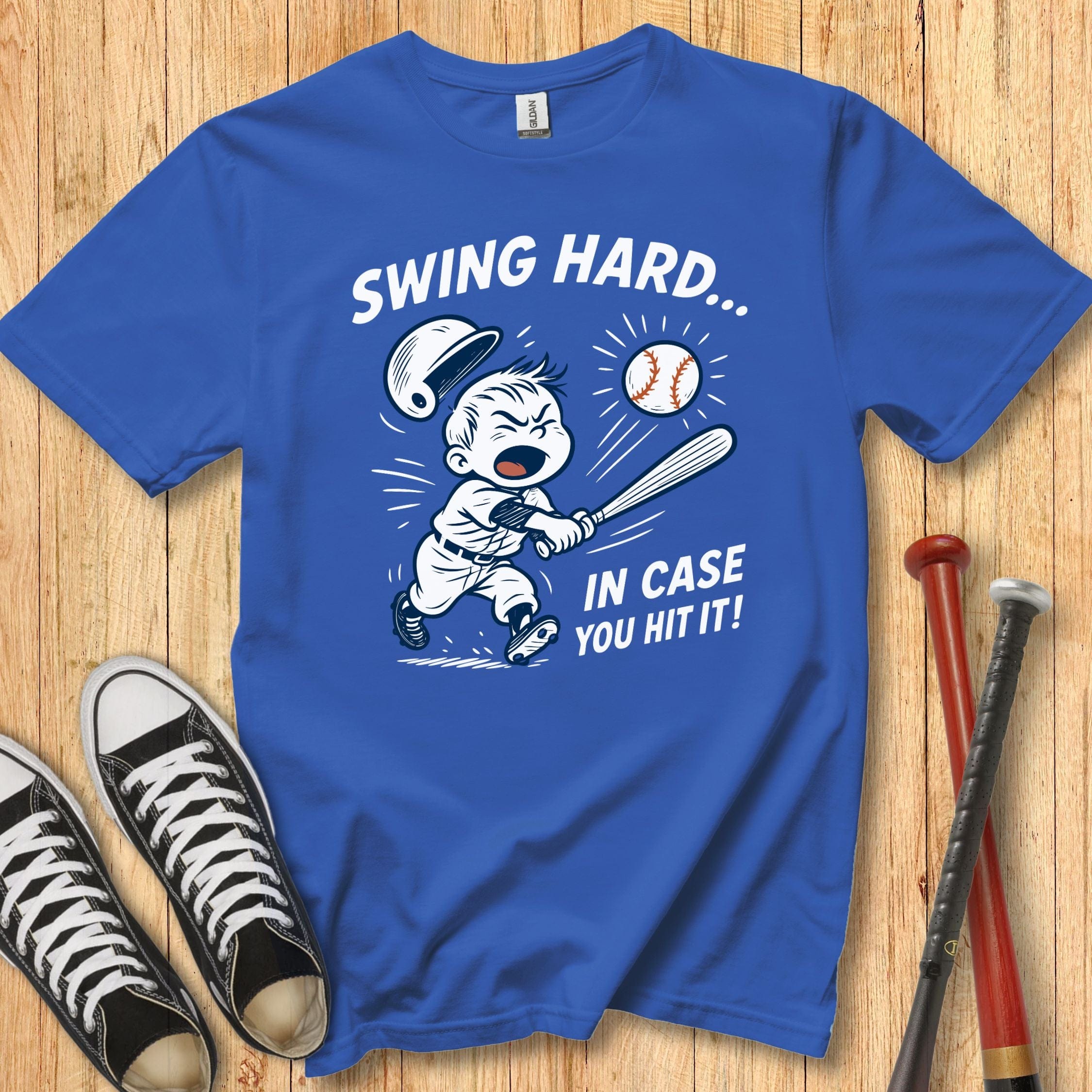 Swing Hard Mascot Youth Tee