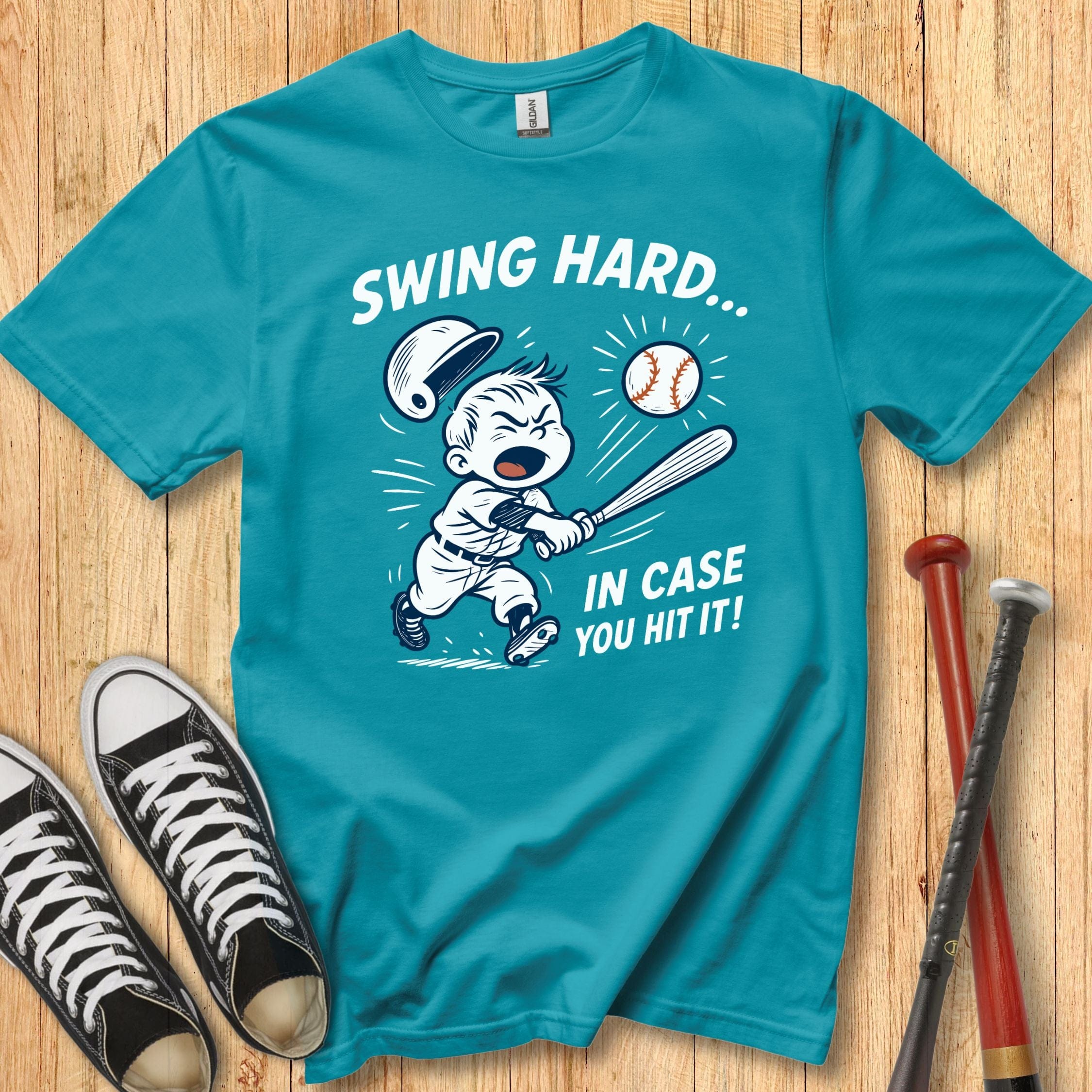 Swing Hard Mascot Youth Tee