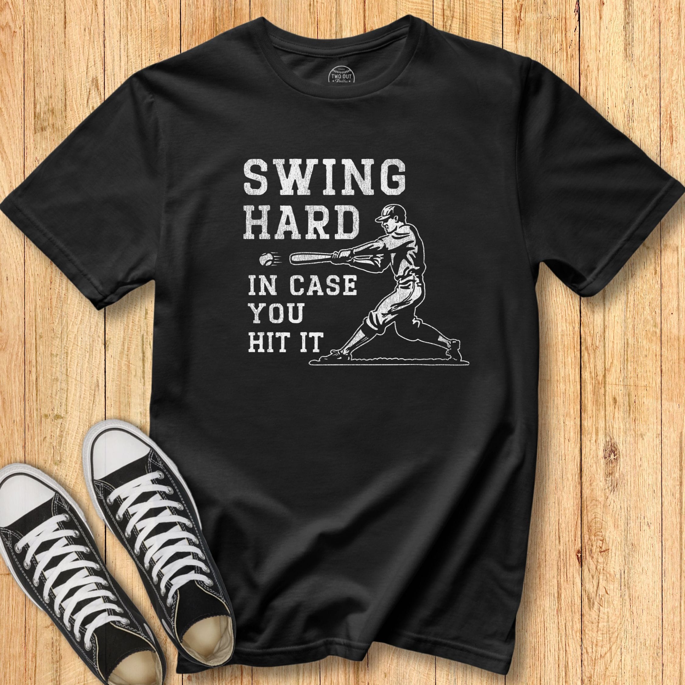 Swing Hard Retro Batter Tee