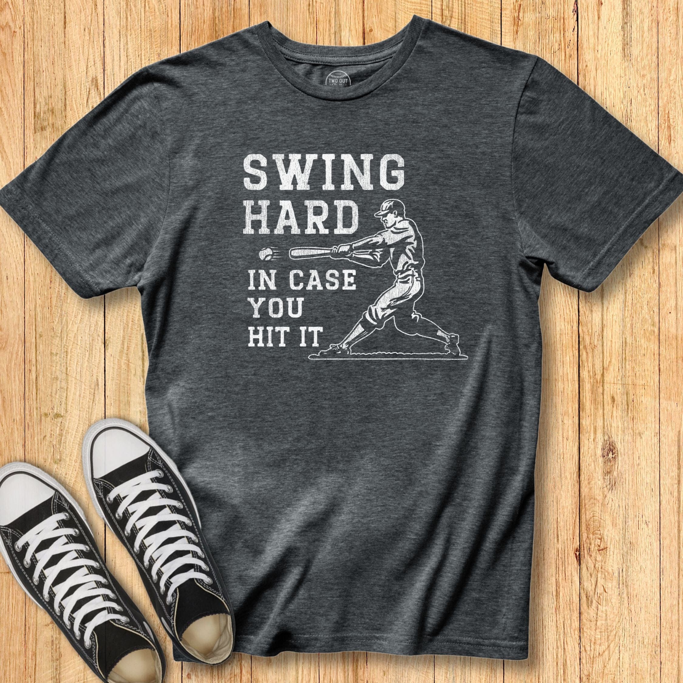 Swing Hard Retro Batter Tee