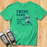 Swing Hard Retro Batter Tee