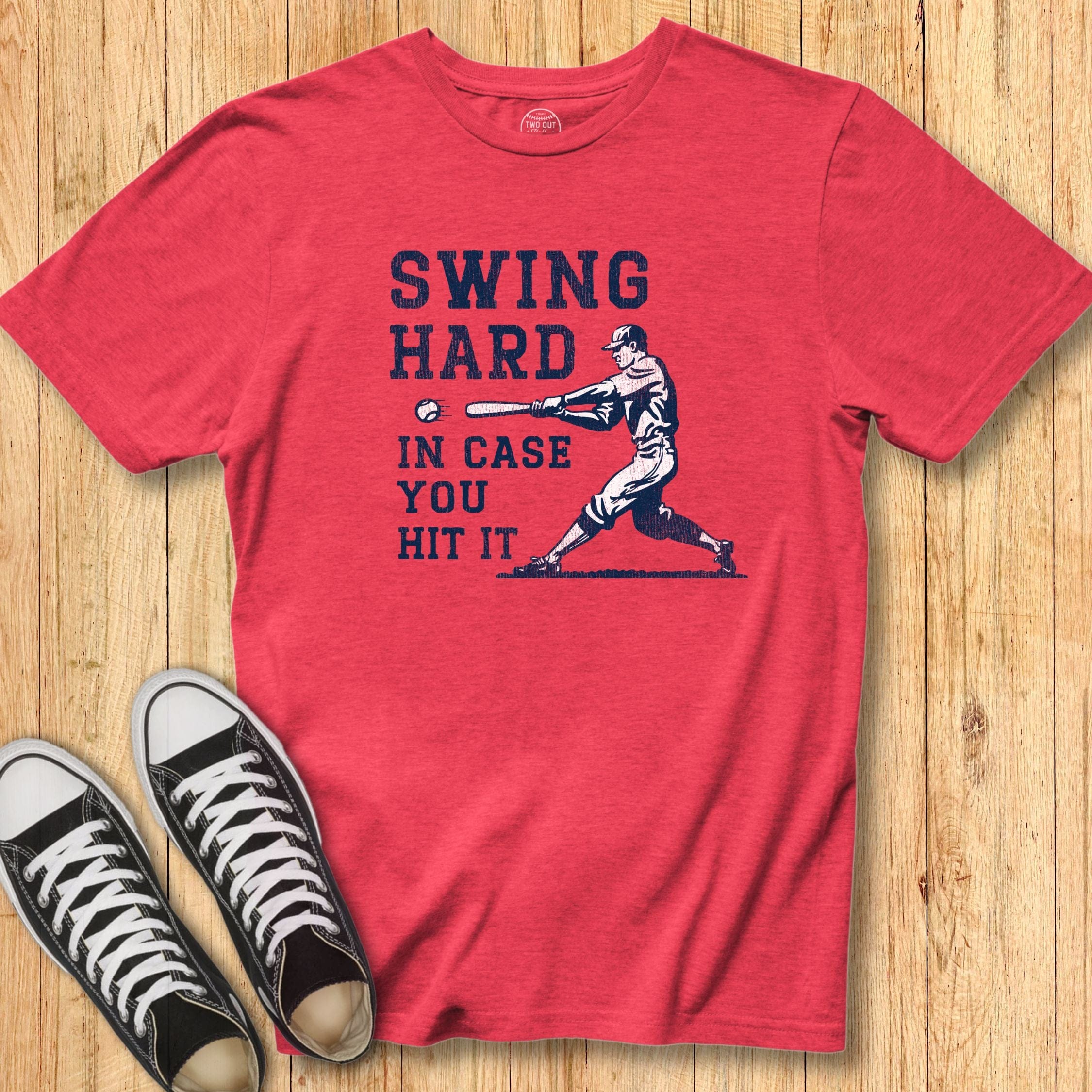 Swing Hard Retro Batter Tee