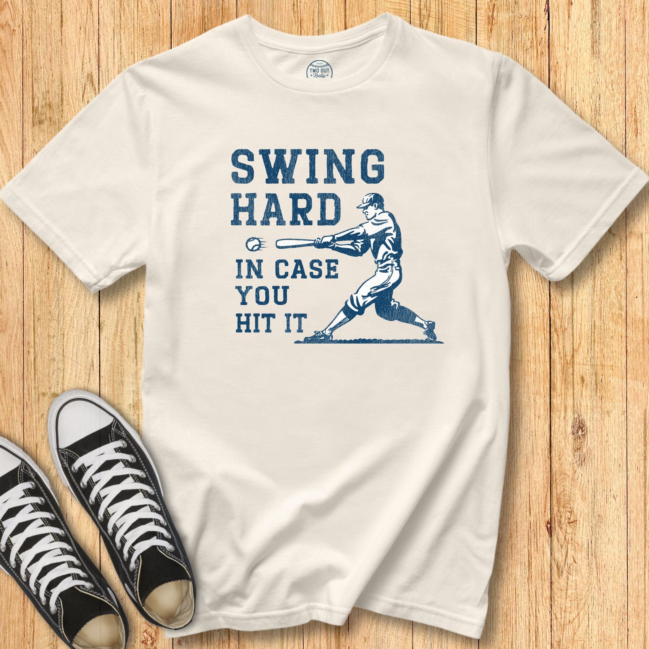 Swing Hard Retro Batter Tee