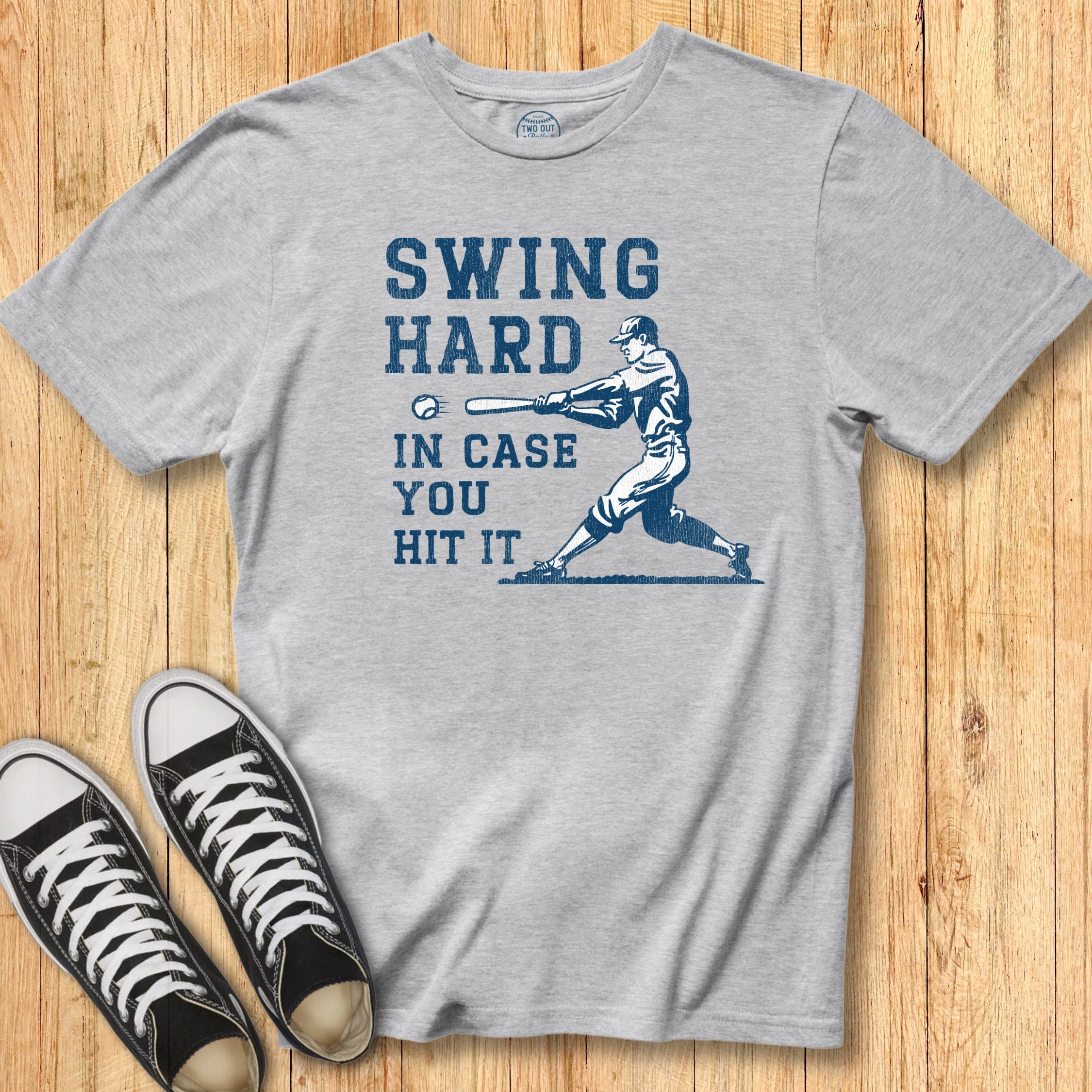 Swing Hard Retro Batter Tee