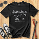Swing Hard Script Tee