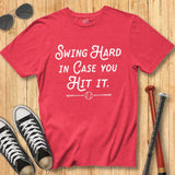 Swing Hard Script Tee