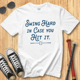 Swing Hard Script Tee