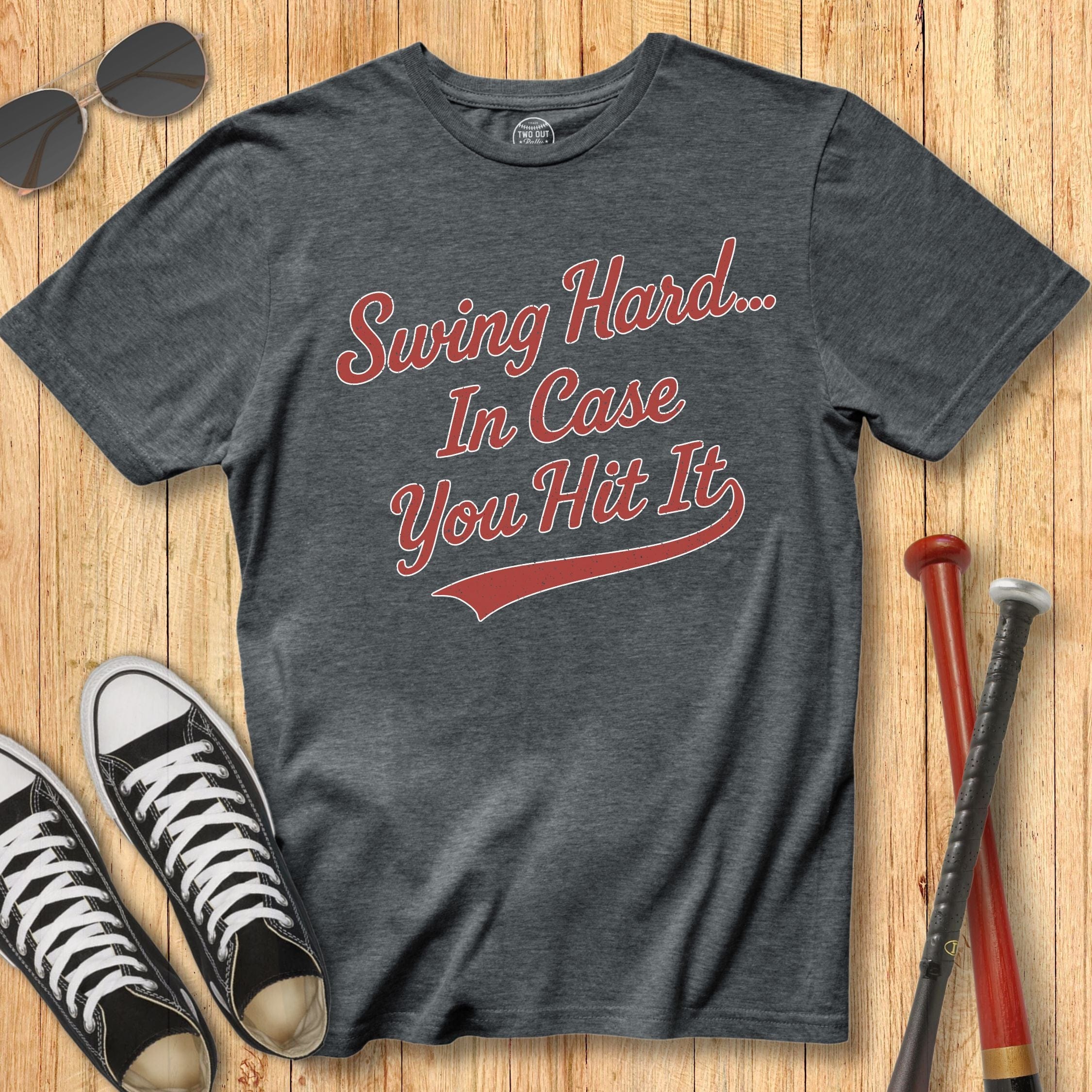 Swing Hard Script Tee