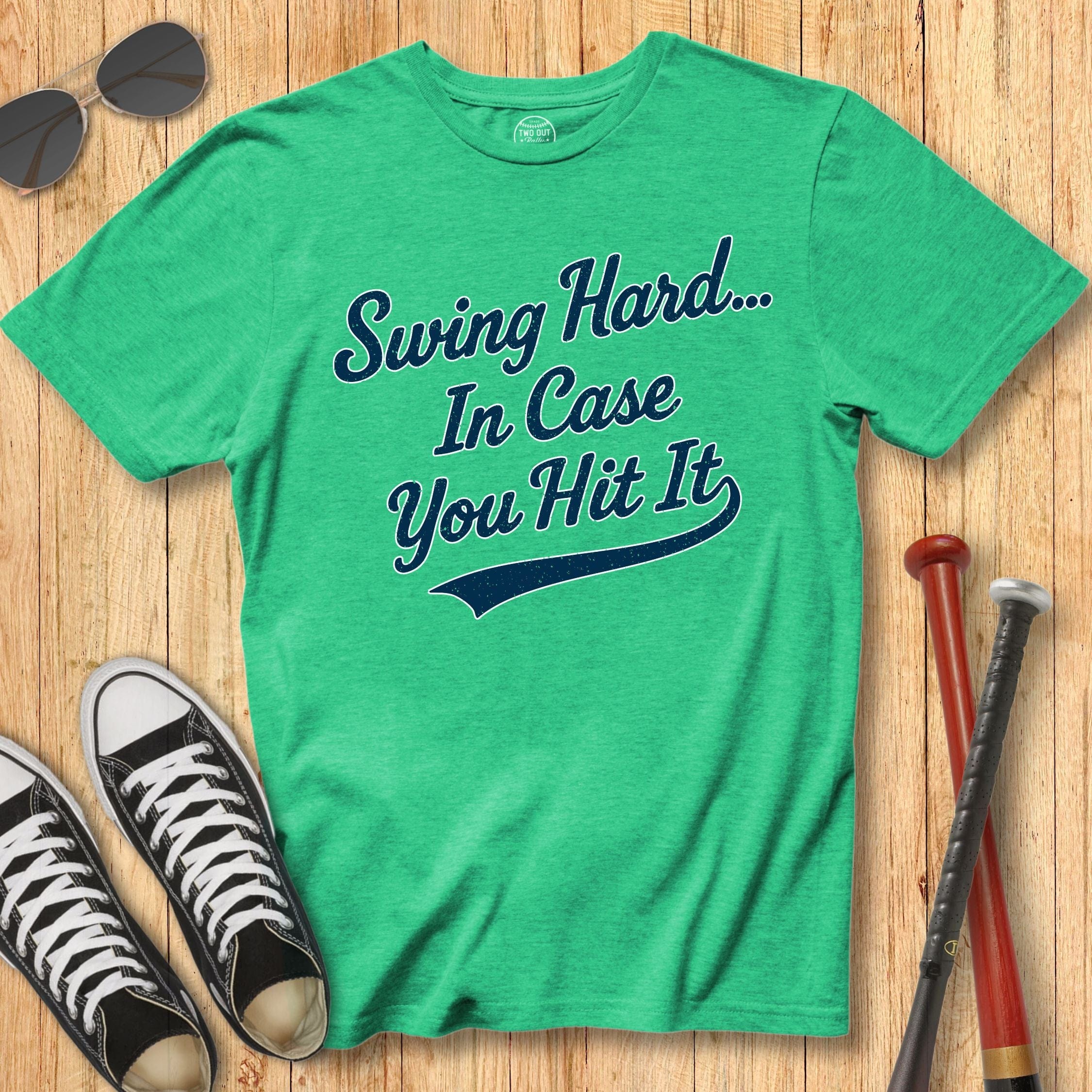 Swing Hard Script Tee