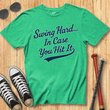 Swing Hard Script Tee