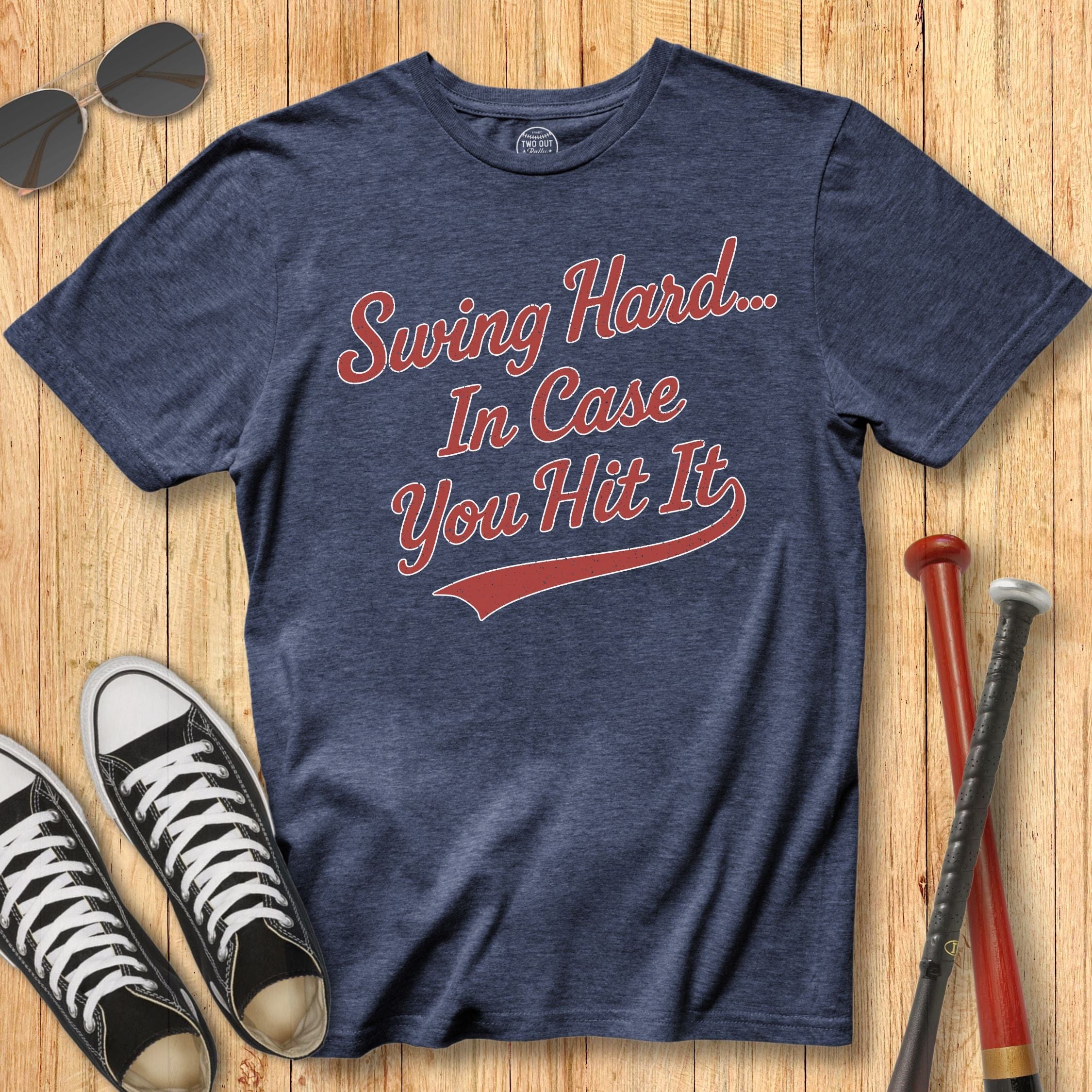 Swing Hard Script Tee