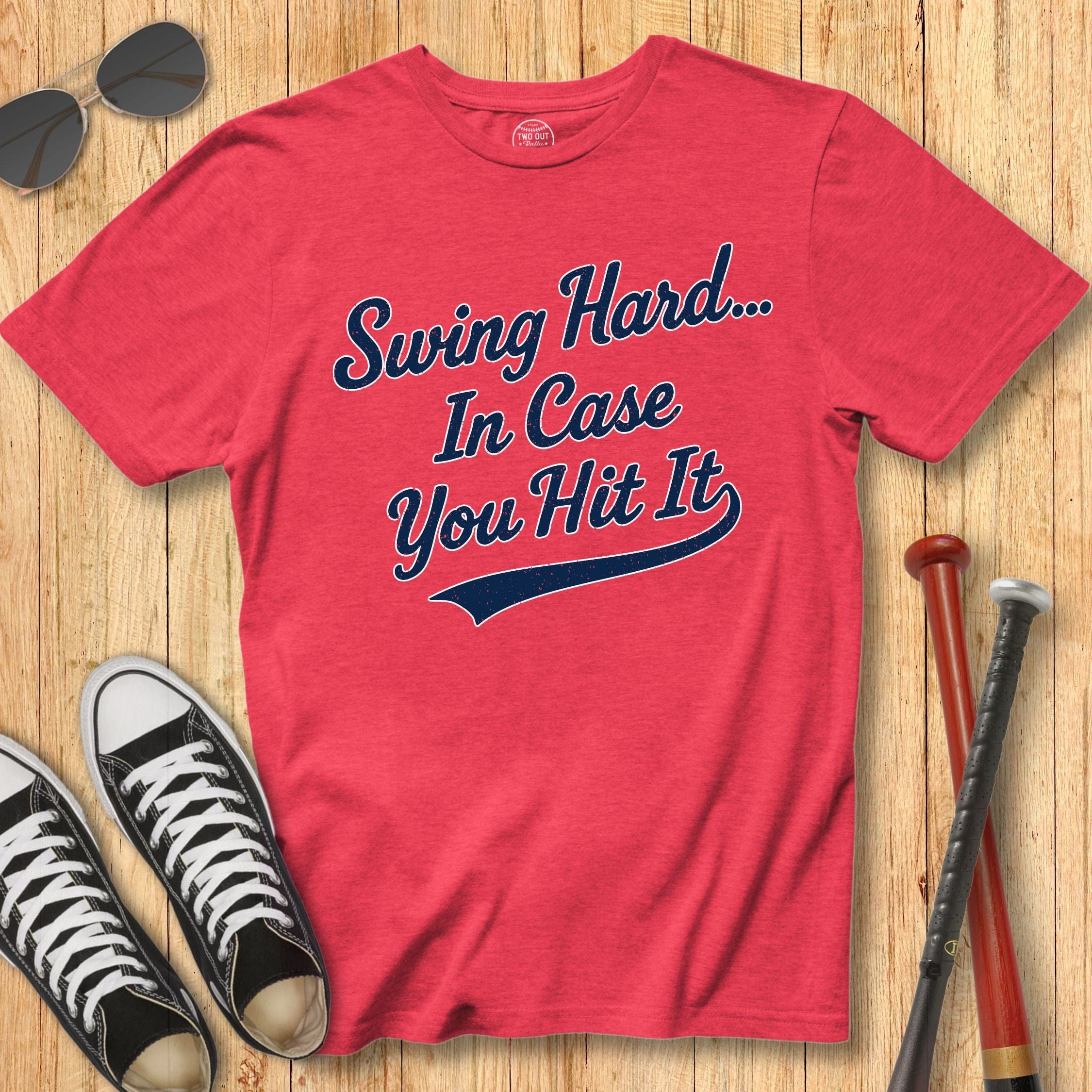 Swing Hard Script Tee