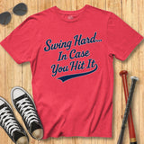 Swing Hard Script Tee