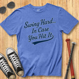 Swing Hard Script Tee