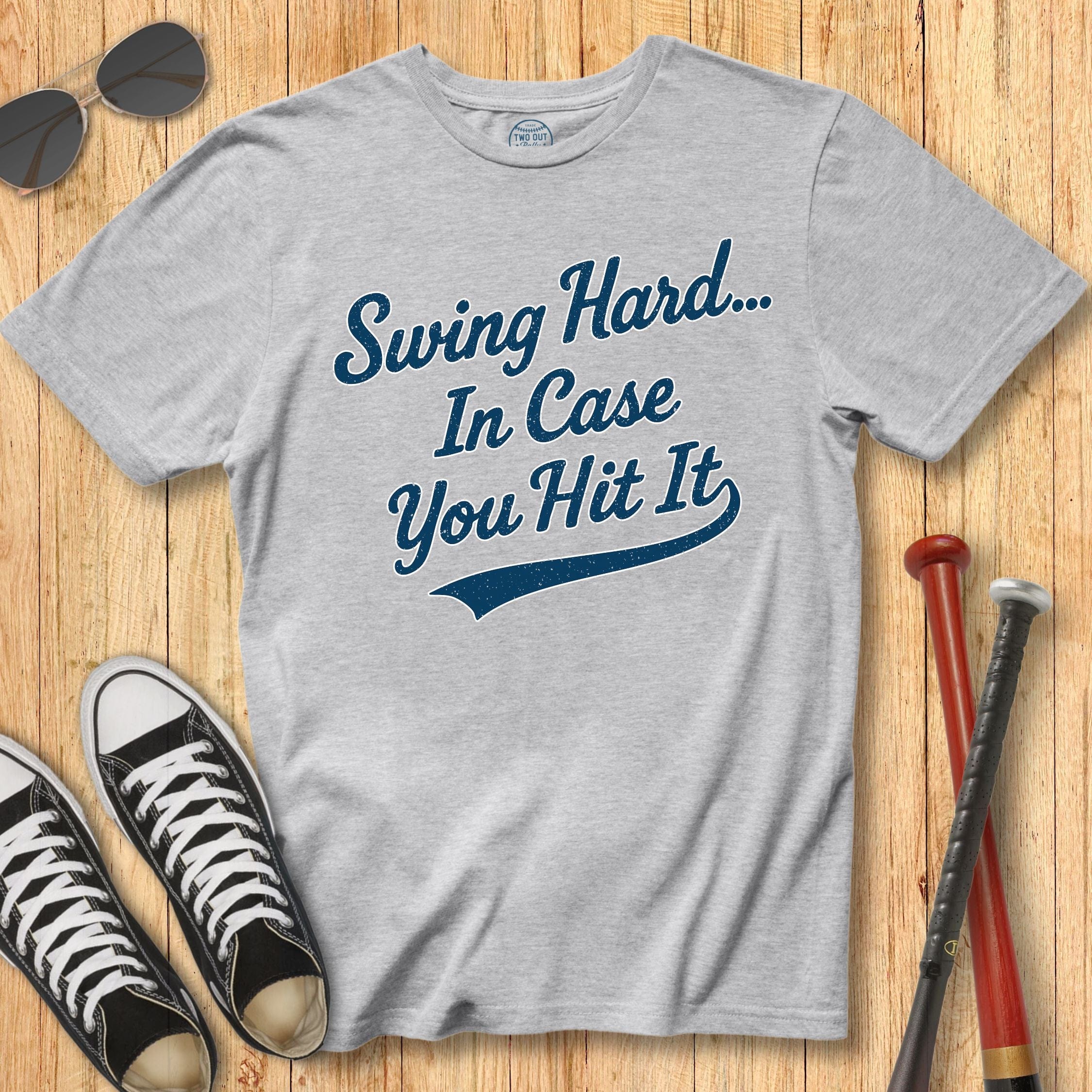 Swing Hard Script Tee