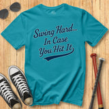 Swing Hard Script Tee