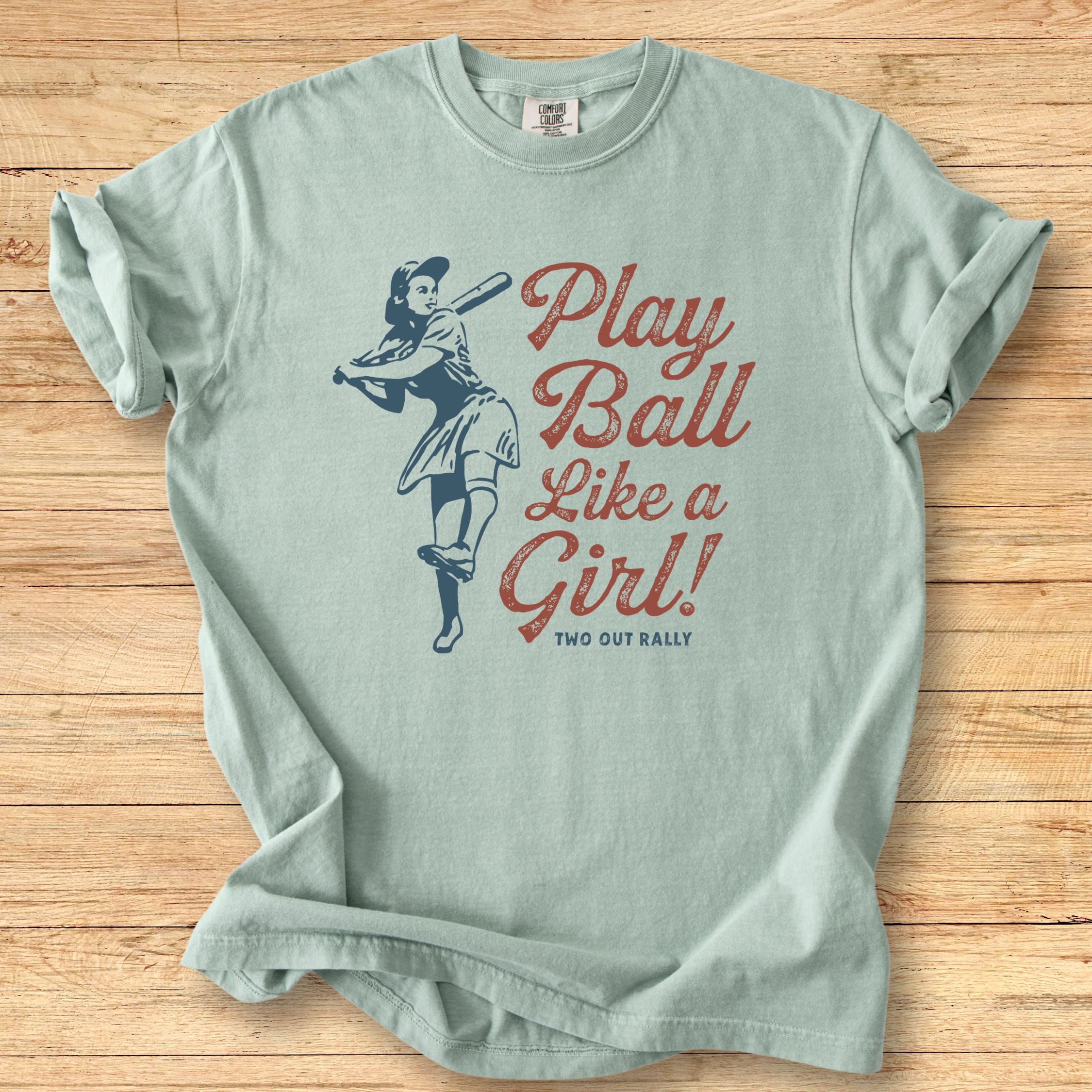 Vintage Play Like a Girl - Premium Tee