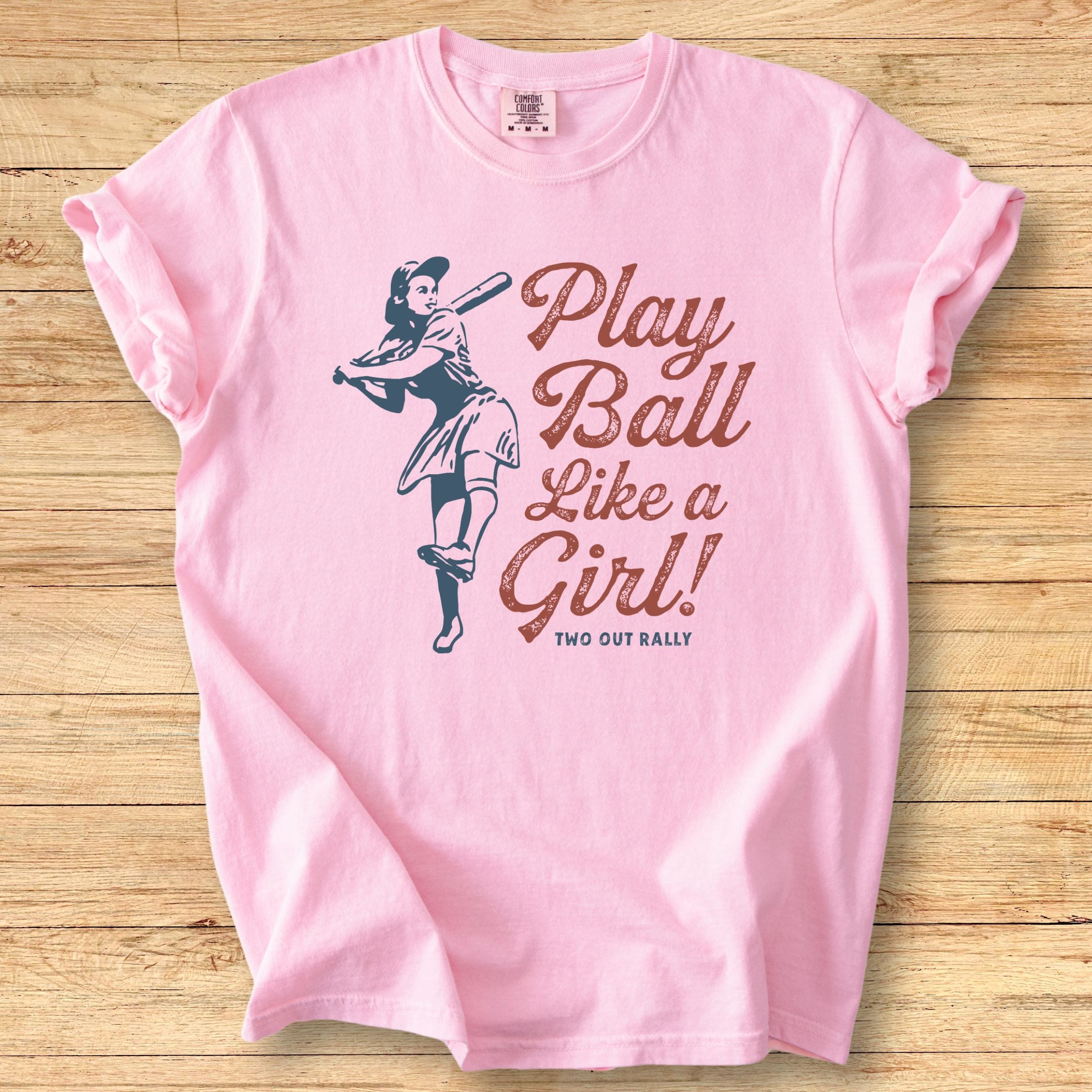 Vintage Play Like a Girl - Premium Tee
