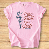 Vintage Play Like a Girl - Premium Tee