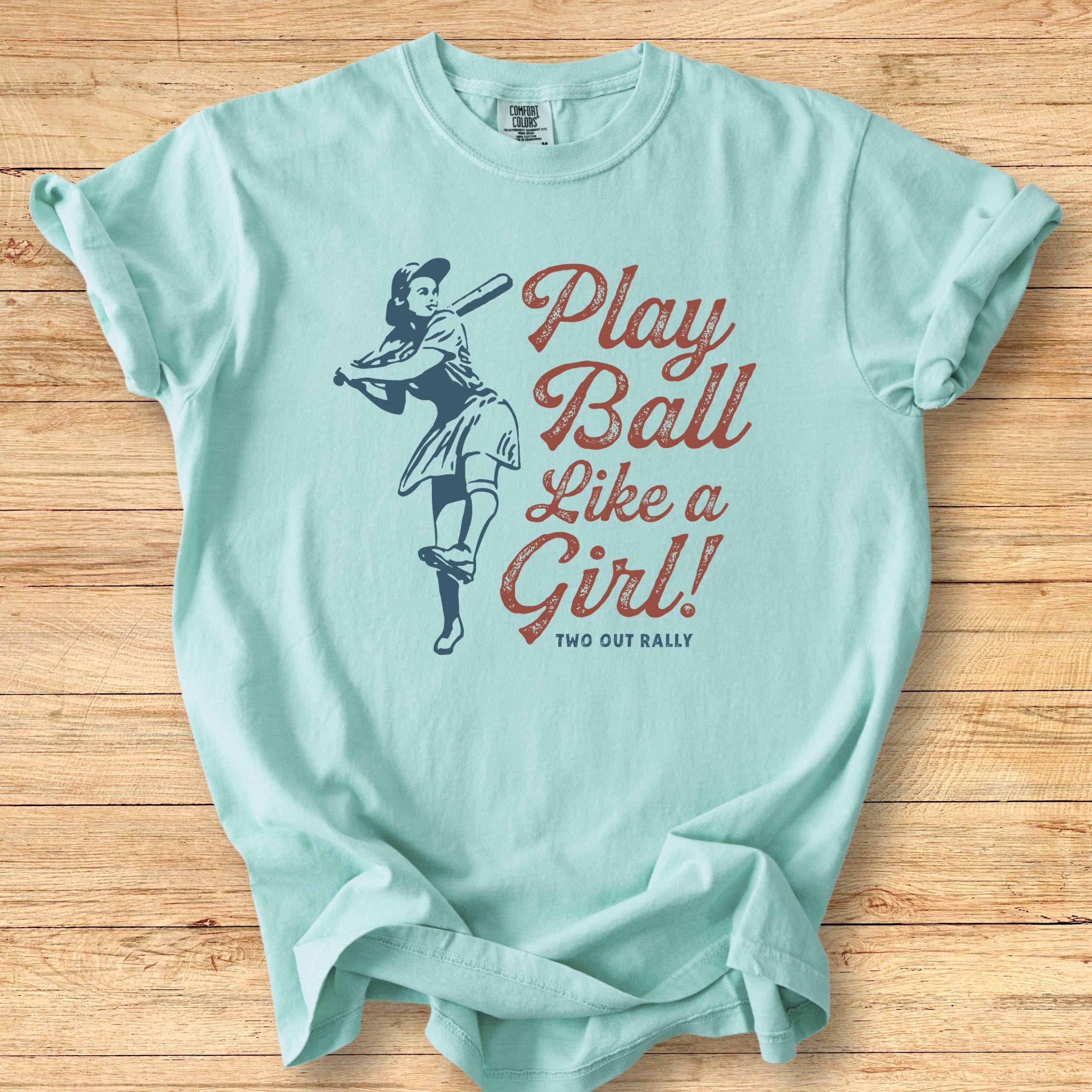 Vintage Play Like a Girl - Premium Tee