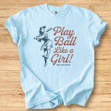 Vintage Play Like a Girl - Premium Tee