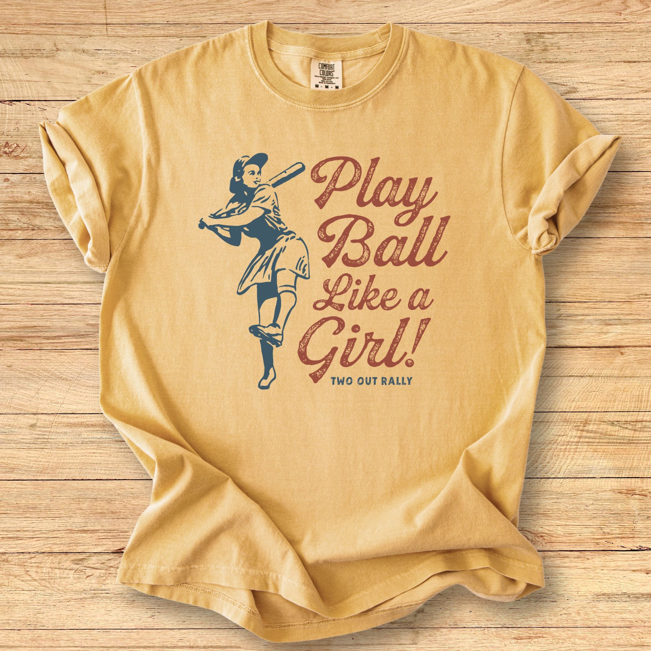 Vintage Play Like a Girl - Premium Tee